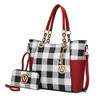 MKF COLLECTION TOTE BAG WOMEN HANDBAG SET WALLET-TOP-HANDLE MKF-CKR-X3337RD