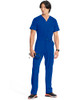 CHEROKEE INFINITY MEN SCRUB PANTS 6 POCKETS TAPERED LEG SIZE L GALAXY BLUE New