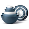COOK WITH COLOR Mixing Bowls with Lids - 12 Piece Plastic Nesting Bowls Set New