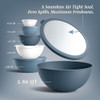 COOK WITH COLOR Mixing Bowls with Lids - 12 Piece Plastic Nesting Bowls Set New