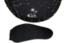 BK BACK2 BLING NECK SUPPORT MEMORY FOAM TRAVEL PILLOW W/ SATCHEL - BLACK/SILVER