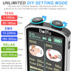 BELIFU TENS EMS UNIT MUSCLE STIMULATOR PAIN RELIEF THERAPY 4 IN 1 TENS EMS Gray New