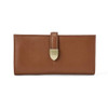 AMAZON ESSENTIALS WOMEN'S LEATHER CLUTCH WALLET - TAN