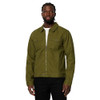 AMAZON ESSENTIALS MEN'S COTTON CANVAS ZIP-FRONT TRUCKER JACKET - DARK OLIVE