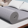 MAXZZZ 3 INCH MEMORY FOAM MATTRESS TOPPER VENTILATED PAD KING SIZE - GRAY New
