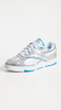 REEBOK WOMEN'S BB 4000 II SNEAKERS - SIZE WOMEN 7 - SILVER/ALWAYS BLUE/WHITE