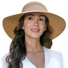 MC180330000014 JASMINE FLOPPY BEACH HATS FOR WOMEN FOLDABLE SUN HATS FOR WOMEN