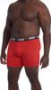PUMA MEN'S BIG & TALL 3 PACK ATHLETIC FIT BOXER BRIEFS - MEN 4X - RED BLACK GRAY