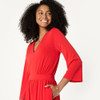 AMAZON ESSENTIALS WOMEN'S WIDE-LEG JUMPSUIT SIZE L BRIGHT POPPY RED New