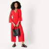 AMAZON ESSENTIALS WOMEN'S WIDE-LEG JUMPSUIT SIZE L BRIGHT POPPY RED New