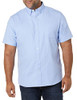 AMAZON ESSENTIALS MEN'S REGULAR-FIT SHORT SLEEVE OXFORD SHIRT SIZE M POWDER BLUE