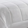 PLAZATEX 3 PIECE MINI ELEGANT COMFORTER SET, QUEEN - WHITE