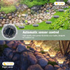 echosari 12 Pack Solar Ground Lights Anti Glare Diamond Warm White