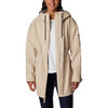 COLUMBIA WOMENS SAGE LAKE LONG LINED JACKET - SIZE: WOMEN XL - ANCIENT FOSSIL New
