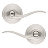Kwikset Tustin Interior Privacy Door Handle with Lock, Door Lever - Satin Nickel New