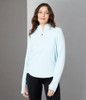 229350-459 SPYDER WOMEN'S ASPIRE HOODY L FROST WHITE MELANGE New