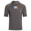 KANU SURF LINEAR/CHARCOAL MEN MERCURY UPF 50+ SUN PROTECTIVE RASHGUARD XL New