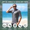 KANU SURF LINEAR/CHARCOAL MEN MERCURY UPF 50+ SUN PROTECTIVE RASHGUARD XL New