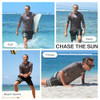 KANU SURF LINEAR/CHARCOAL MEN MERCURY UPF 50+ SUN PROTECTIVE RASHGUARD XL New