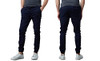 MJP-601NV GALAXY BY HARVIC MEN'S BASIC STRETCH TWILL JOGGERS CHINOS NAVY L New