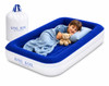 KING KOIL LUXURY TODDLER INFLATABLE AIRBED BUILT-IN SAFETY BUMPER - BLUE New