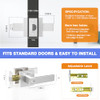 RAZCC Privacy Interior Door Handle, 5 Pack Heavy Duty Door Lever for Bathroom