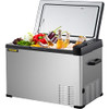 VEVOR C40 - 42 Quart Portable Fridge, Dual Voltage (12V/24V AC) Travel - Silver