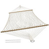 Sunnydaze Cotton Rope Hammock Outside - 450-Pound Capacity with Spreader Bars