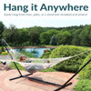 Sunnydaze Cotton Rope Hammock Outside - 450-Pound Capacity with Spreader Bars