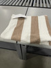 NOBLE HOUSE CABANA BATH TOWEL, 80/20 COTTON, 36 IN. BY 66 IN - BROWN-WHITE New