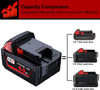 LONG FIT 1 PACK 18 VOLT BATTERY 6.0AH - BLACK
