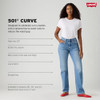 LEVI'S WOMEN'S 501 CURVE JEANS 30L X 32W BLACK/MEMORIES OF YOU - BLACK/MEMORIES New