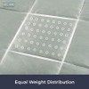 HUG BUD WEIGHTED BLANKET 90" X 90" - 35-LBS FITS QUEEN/KING SIZE BED LIGHT GRAY