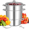 Giantex 11 Quart Juice Steamer Fruit Vegetables Juicer Steamers KC46721 - Silver