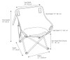 TOMMY BAHAMA GO EVERYWHERE 2PK FOLDING MOON CHAIRS - BLUE PRINT