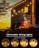 BRIGHTOWN OUTDOOR STRING LIGHTS 209FT G40 LED GYPC-O100LAU - BLACK