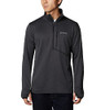 COLUMBIA BIG & TALL PARK VIEW FLEECE 1/2 ZIP SIZE MEN M - BLACK HEATHER New