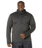 COLUMBIA BIG & TALL PARK VIEW FLEECE 1/2 ZIP SIZE MEN M - BLACK HEATHER New