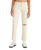 A47120001 LEVI'S WOMEN'S RIPPED WAIST WEDGIE JEANS WHITE DESTRUCTED SIZE: 25X28 New