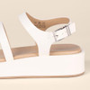 AEWM84666S25 AMAZON ESSENTIAL WOMEN'S STRAPPY FLATFORM OFF WHITE SIZE 9
