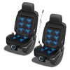 ZONE TECH COOLING CAR SEAT COVER, 12V CAR SEAT COOLING PAD SE0099 - BLACK