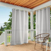 TOWN & COUNTRY BASICS Cabana Solid Heavyweight Indoor Outdoor Curtains Grey New