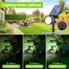BOSCEOS SOLAR SPOT LIGHTS - 30 LEDs, 800 Lumens, IP65, 6-Pack, Black/Cool White