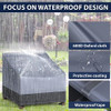FEZOSY OUTDOOR FURNITURE COVER PATIO 2-PACK - GRAY BLACK New