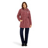 REEBOK Women's Long Double Sided Fleece Zip-up Jacket Dusty Pink Size S New
