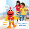 SESAME STREET CHICKEN DANCE ELMO 13 INCH PLUSH, DANCING PLUSH - RED/YELLOW