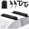 ZONETECH ZONE TECH SOFT ROOF RACK PADS HEAVY DUTY - BLACK