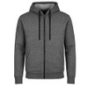 GALAXY BY HARVIC MENS FULL ZIP FLEECE HOODED SWEATSHIRT - SIZE 2XL - CHARCOAL New