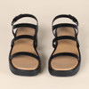 AMAZON ESSENTIALS WOMEN'S STRAPPY FLATFORM SANDALS - SIZE 7.5 - BLACK New