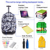 J World Sundance Laptop Rolling Backpack for Girls Boys. Roller Bookbag w/Wheels New